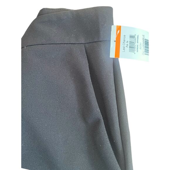 Standards & Practices Erica Pintuck Crepe Wide Leg Trouser Dress Pants, Plus 22 - Picture 10 of 11